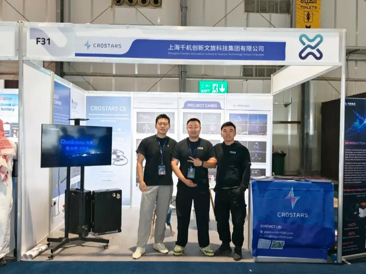 Crostars team at booth F31, SADEX 2025 Riyadh International Convention Center, Saudi Arabia