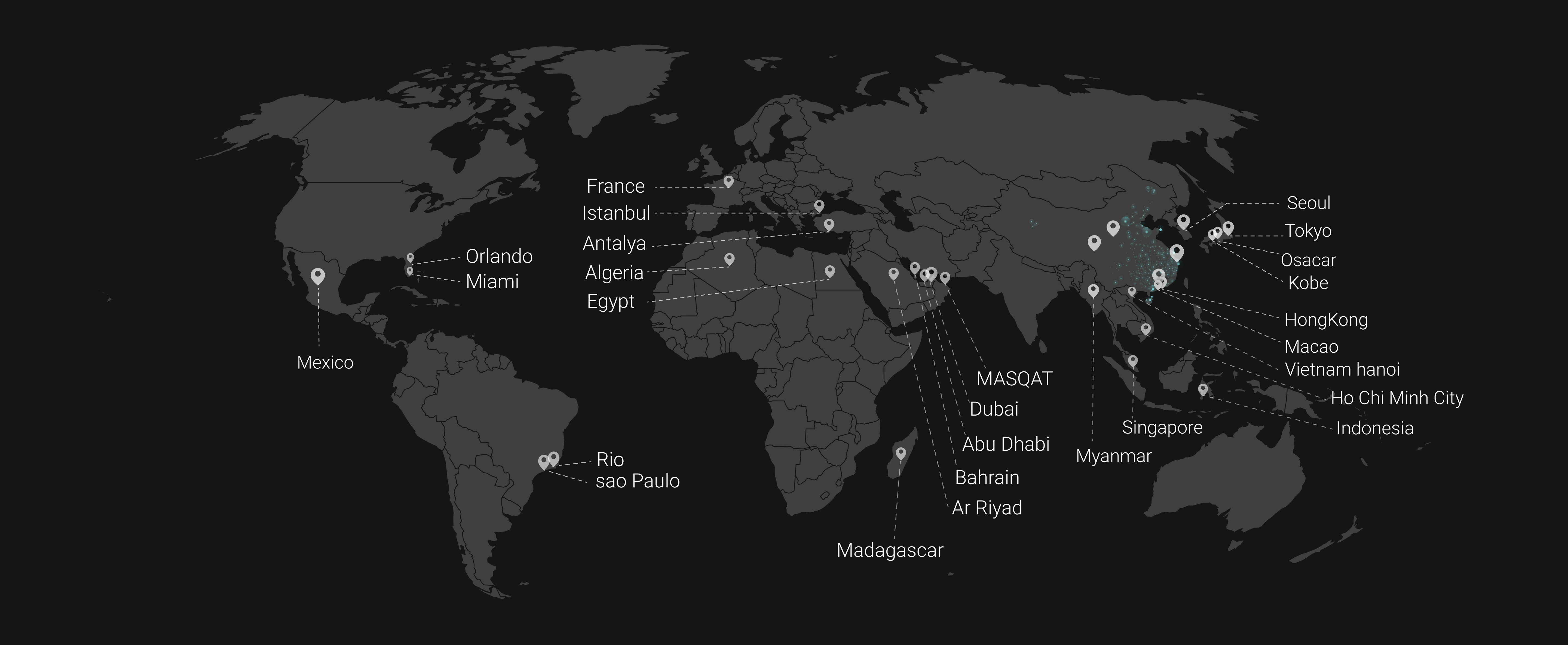 Crostars Global Drone Show Locations