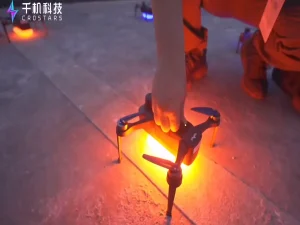 Crostars crew preparing ground drones before Indonesia marriage proposal show