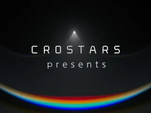Crostars presents title card for Descente Beijing product launch drone show