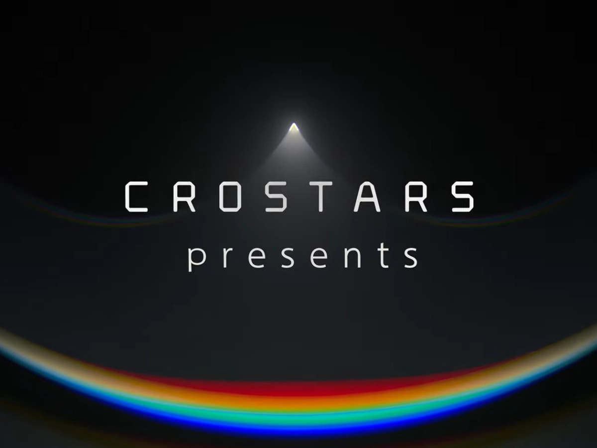 Crostars presents title card for Descente Beijing product launch drone show
