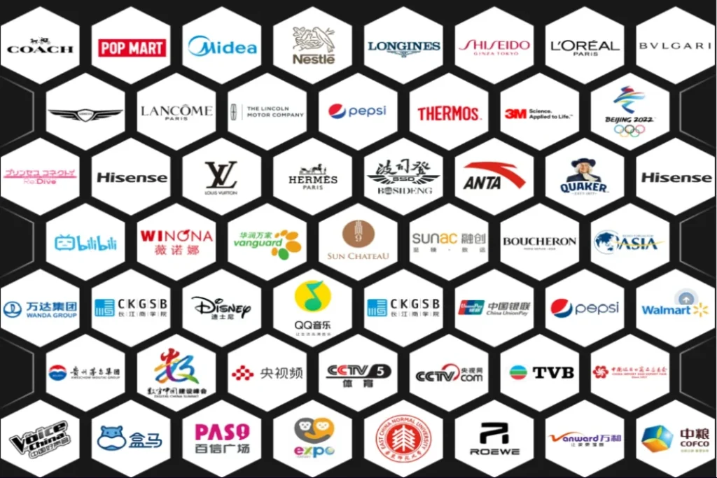 Brand logos of Crostars clients including Disney, Pepsi and L'Oréal, global companies that trust this drone show provider